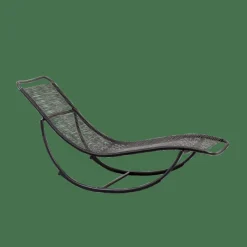 ACAPULCO Chaise Longue Basculante Noir^CASA Discount