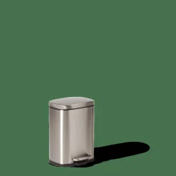 ADELE Poubelle à Pédale 5l Argent^CASA Clearance