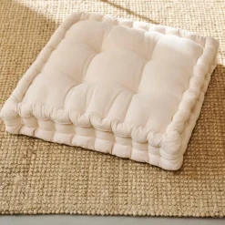 ALDA Coussin Matelas Blanc Cassé^CASA