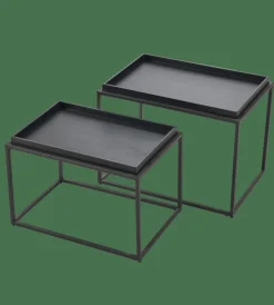 APOLLO Table D'appoint Set De 2 Noir^CASA Online