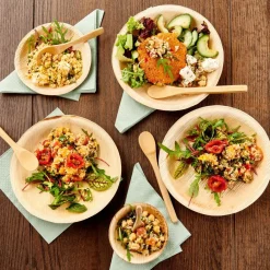 ARECA LEAF Bols Set De 6 Naturel^CASA Sale