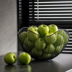 ASTER Corbeille à Fruits Noir^CASA Outlet