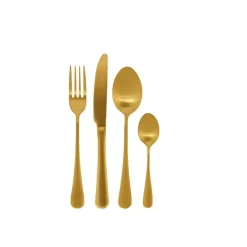 AXELLE Couverts 16 Pièces Doré^CASA Online