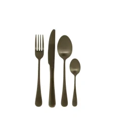 AXELLE Couverts 16 Pièces Noir^CASA New