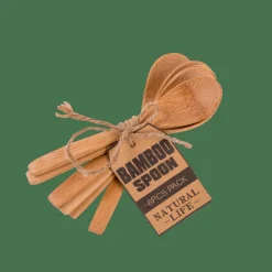 BAMBOO Cuillères Set De 6 Naturel^CASA Clearance