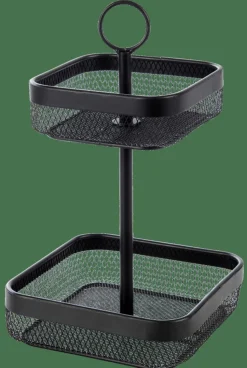 BLACK LUNAR Panier Carré 2 Pièces Noir^CASA New