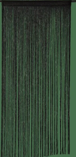 BLACK Rideau à Franges Noir^CASA Outlet