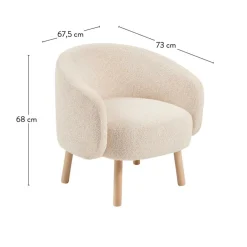 BOLI Fauteuil Largeur : 67,5 Cm^CASA Online