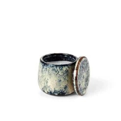 CERAMIC Bougie En Pot Bleu^CASA Discount