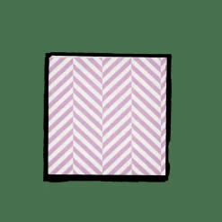 CHEVRON Set De 20 Serviettes Mauve^CASA Best