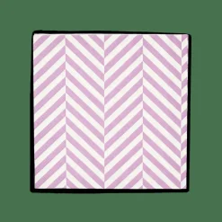 CHEVRON Set De 20 Serviettes Mauve^CASA New