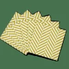 CHEVRON Set De 20 Serviettes Vert^CASA Discount
