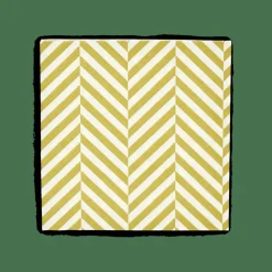CHEVRON Set De 20 Serviettes Vert^CASA Discount