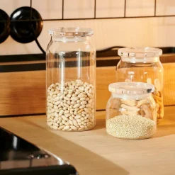 CRYSTAL Pot à Provisions Avec Couvercle Transparent^CASA Sale