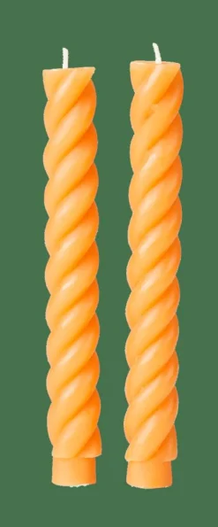 CURL Bougies Set De 2 Ocre^CASA Hot