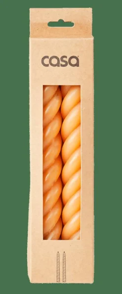 CURL Bougies Set De 2 Ocre^CASA Hot