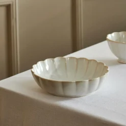 DAHLIA Assiette Creuse Blanc^CASA New