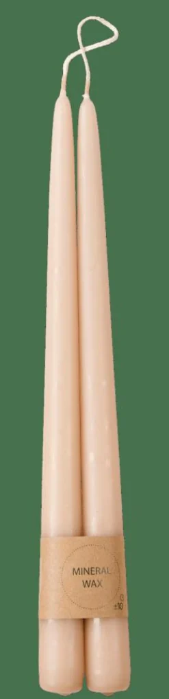 DUO Bougies Dîner Set De 2 Beige^CASA Clearance