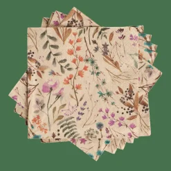 ECO DRIED FLOWER Set De 20 Serviettes Multicolore^CASA New