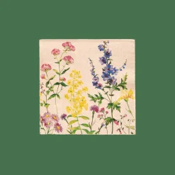 ECO FLORAL Set De 20 Serviettes Diverses Couleurs^CASA Hot