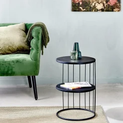 ELMER Table D'appoint Noir^CASA Hot
