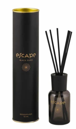 ESCAPE BLACK OUDH Bougies Chauffe-plat Parfumées Set De 9 Noir^CASA Best