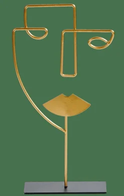 FACE Décoration Sur Pied Doré^CASA Clearance