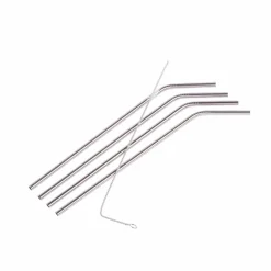 FANCY Pailles à Cocktail Avec Brosse Argent^CASA Hot