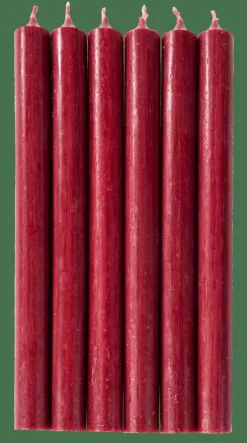 FINA Bougies Set De 6 Bordeaux^CASA