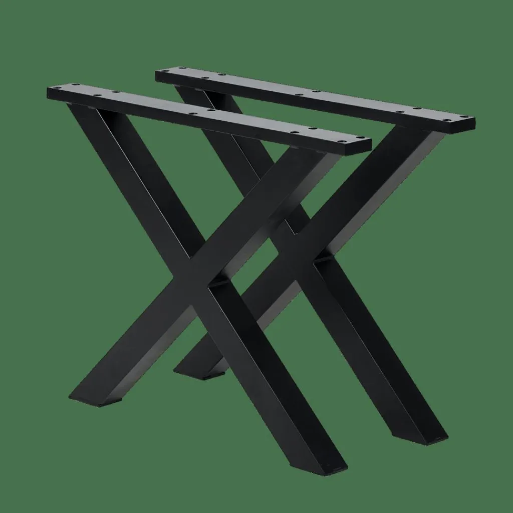 FORMAX Table De Jardin Avec Pieds X Natural/noir^CASA Online
