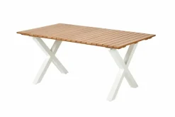 FORMAX Table De Jardin Avec Pieds X Natural/blanc^CASA