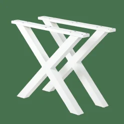 FORMAX Table De Jardin Avec Pieds X Natural/blanc^CASA