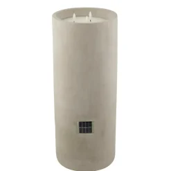 FUEGO Bougie Solaire Led Gris Clair^CASA Hot