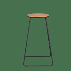 GIULIA Tabouret De Bar Noir, Naturel^CASA Online