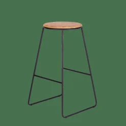 GIULIA Tabouret De Bar Noir, Naturel^CASA Online