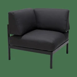 HANNA Lounge Teck Fauteuil Coin Noir^CASA Clearance