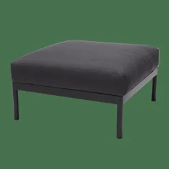 HANNA Lounge Teck Repose-pied Noir, Naturel^CASA Best
