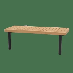 HANNA Lounge Teck Table D'appoint Noir, Naturel^CASA Sale