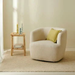 HARVEY Fauteuil Blanc^CASA Discount