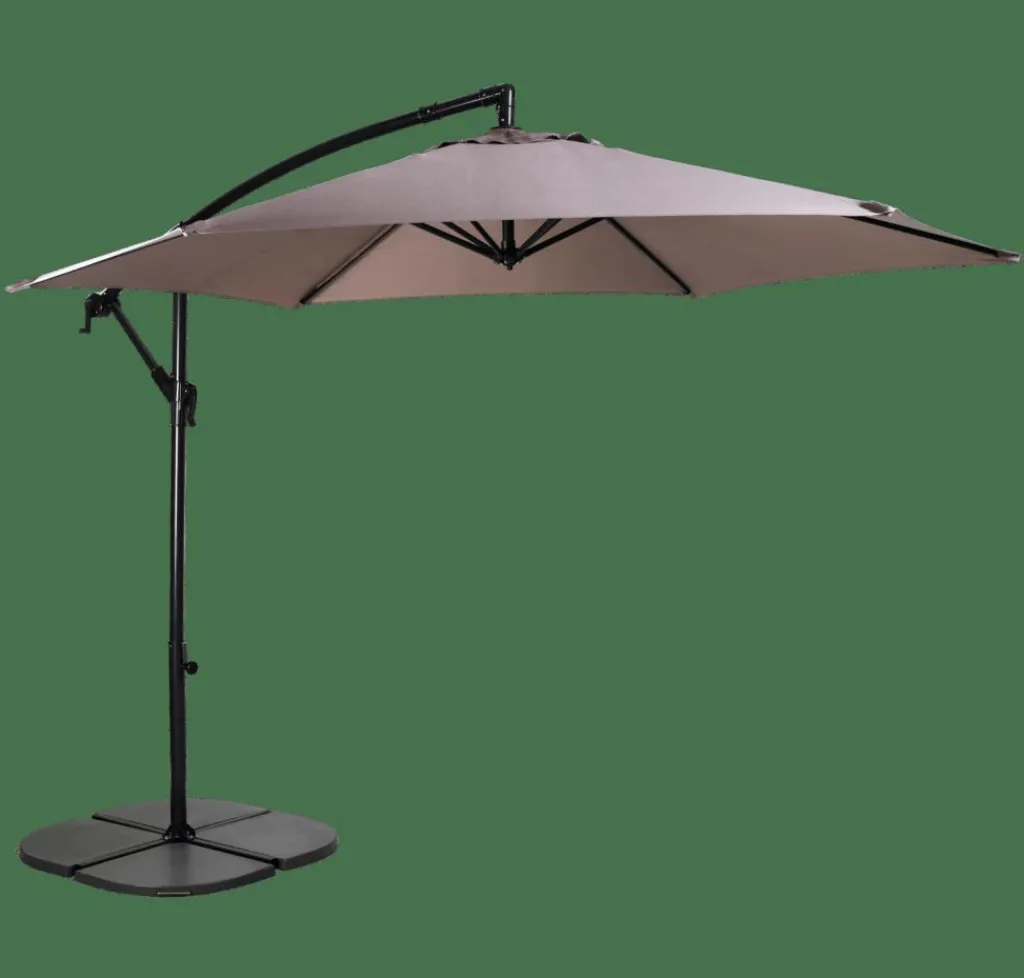 HAWAI Parasol Déporté Sans Pied De Parasol Taupe^CASA Discount