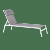 HUGO Chaise Longue Blanc, Gris^CASA Online