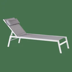 HUGO Chaise Longue Blanc, Gris^CASA Online