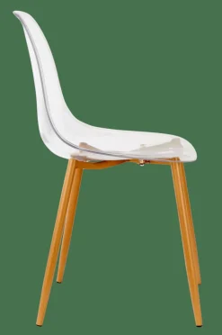 ICE Chaise Salle à Manger Transparent, Naturel^CASA