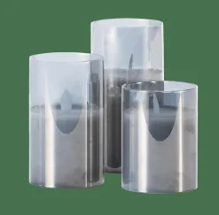 ION Bougies LED Set De 3 Gris^CASA