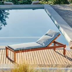 ISLAND ECO Coussin De Jardin Chaise Longue Aqua^CASA Sale