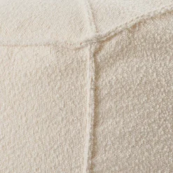 JACKI Fauteuil Pouf Poire Blanc^CASA