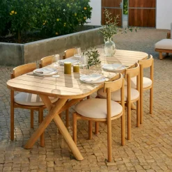 JULES Set De Jardin Avec Coussins De Chaise Beige^CASA