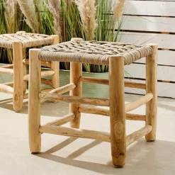 KANAI Tabouret 2 Tailles Tabouret Grand Naturel^CASA Online