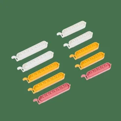 KLIPPER Clips De Fermeture Set De 10 Mélange De Couleurs Gris, Jaune Foncé, Terre Cuite^CASA Online