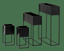 LARGO Pot De Fleurs Noir^CASA Discount